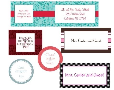 Wedding Favor Tags Template Free