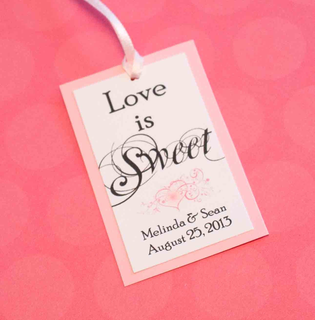 Wedding Favors Tags