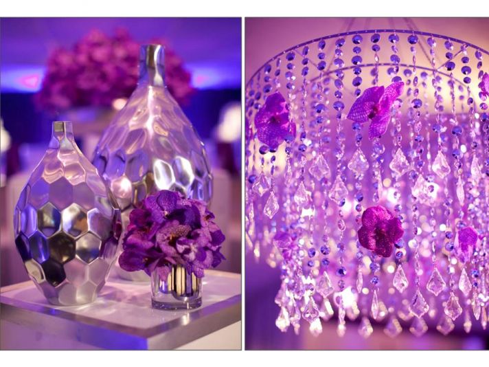 Wedding Reception Decorations Purple