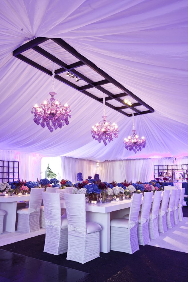 Wedding Reception Decorations Purple