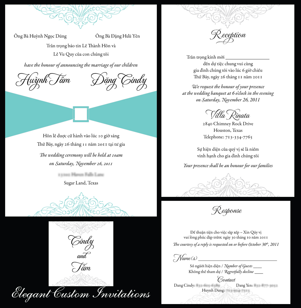 Wedding Reception Invitation Wording In English