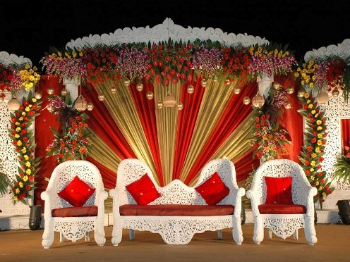 Wedding Reception Stage Decorations Pictures