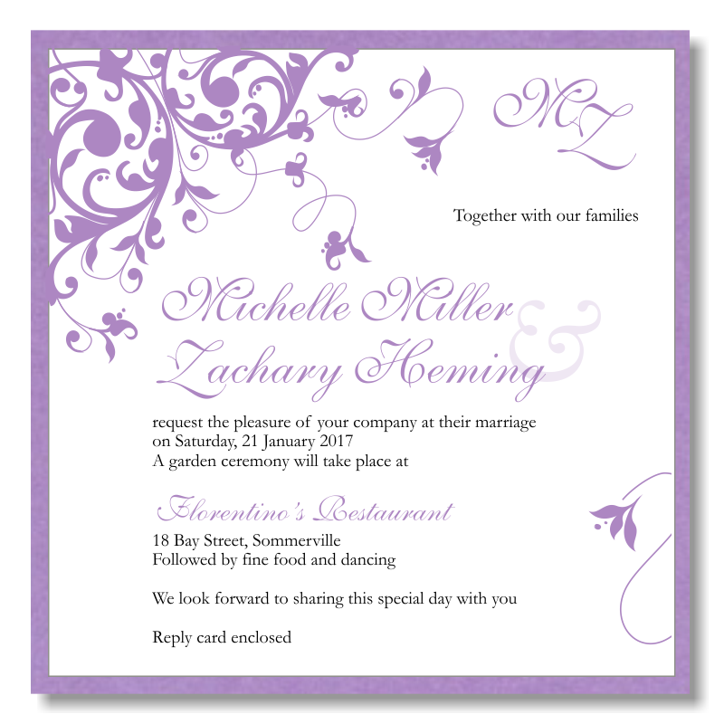 Wedding Stationery Templates