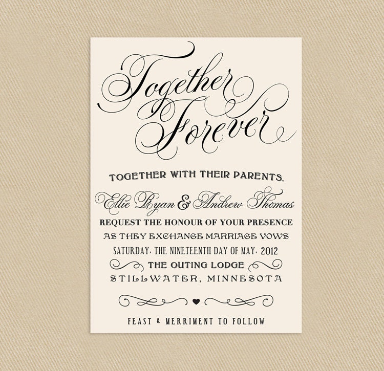 Wedding Stationery Templates Word