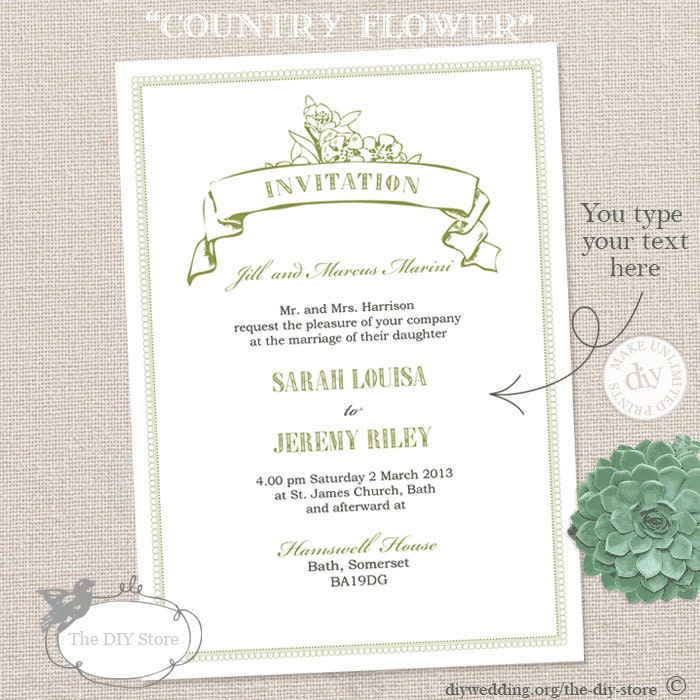 Wedding Stationery Templates Word