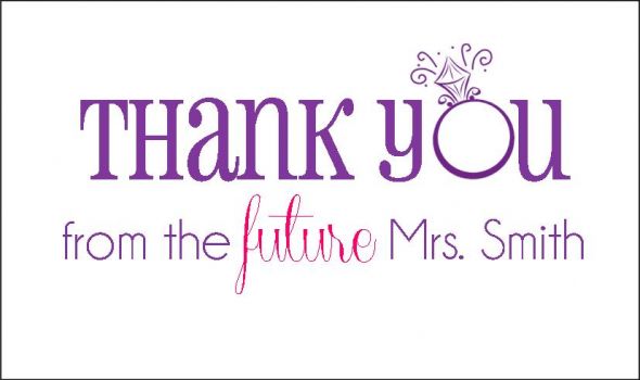 Wedding Thank You Tags Template