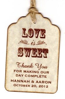 Wedding Thank You Tags Template