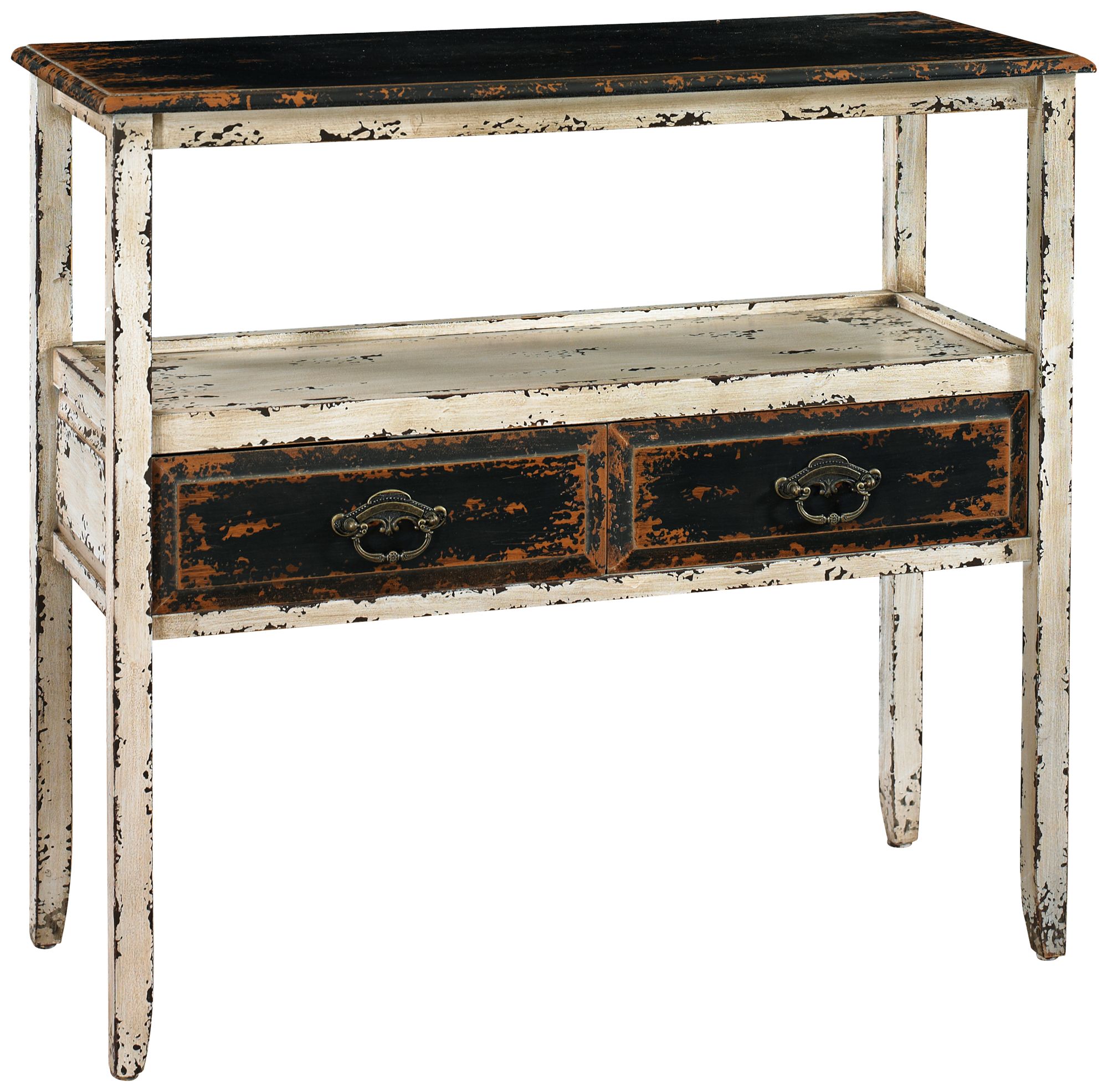 White Console Table With Drawers