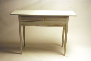 White Console Table With Drawers