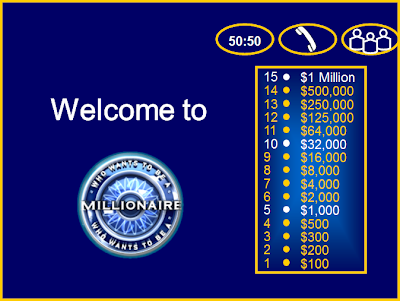 Who Wants To Be A Millionaire Game Board