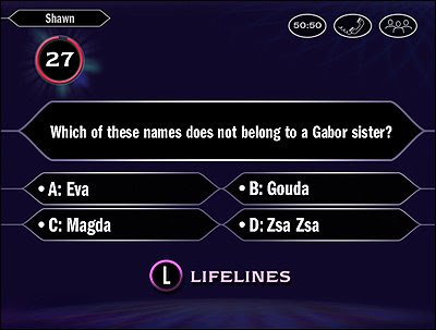 Who Wants To Be A Millionaire Game Show Website