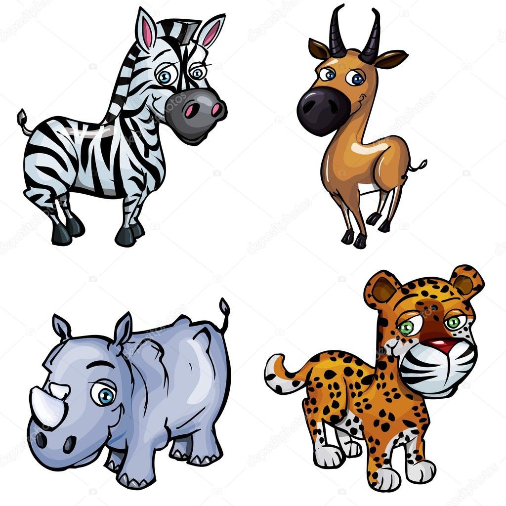 Wild Animals Cartoon Pictures