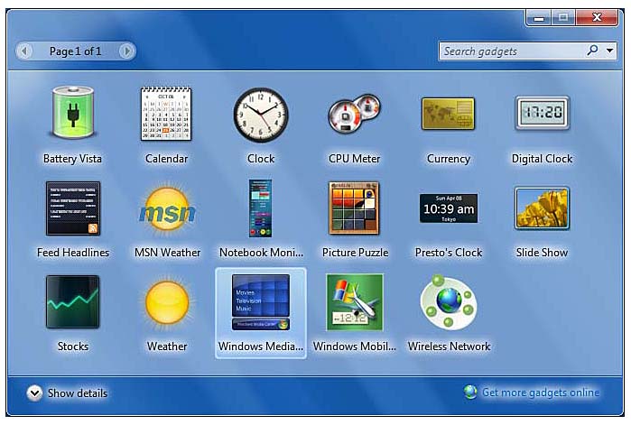 Windows 7 Gadgets