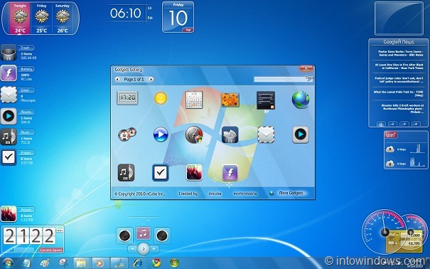 Windows 7 Gadgets Pack