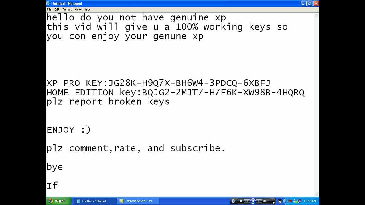 Windows Xp Professional Product Key