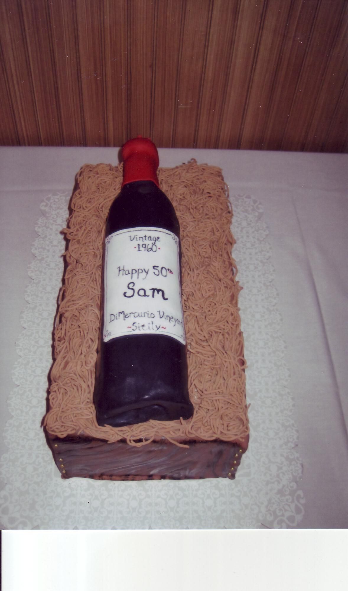 Wine Bottle Cake