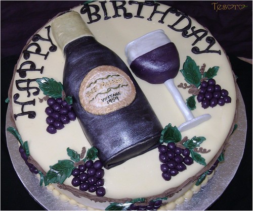 Wine Bottle Cake