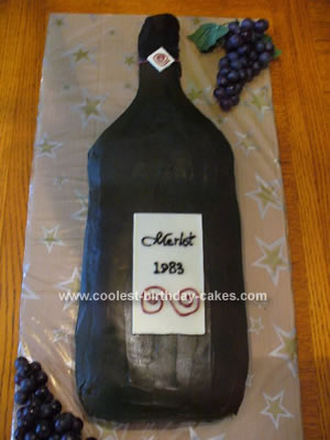 Wine Bottle Cake