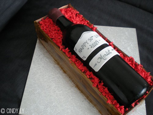 Wine Bottle Cake