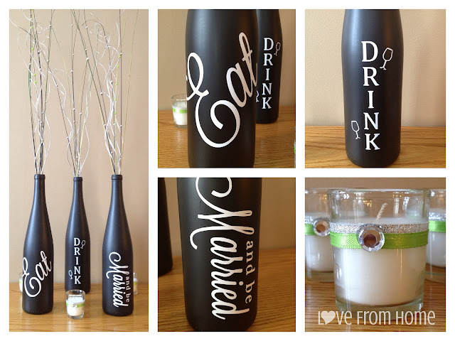 Wine Bottle Centerpieces