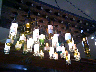 Wine Bottle Chandelier