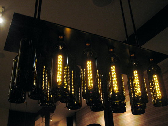 Wine Bottle Chandelier