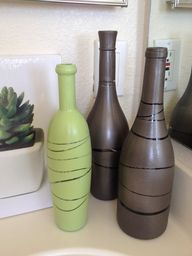 Wine Bottle Crafts Pinterest