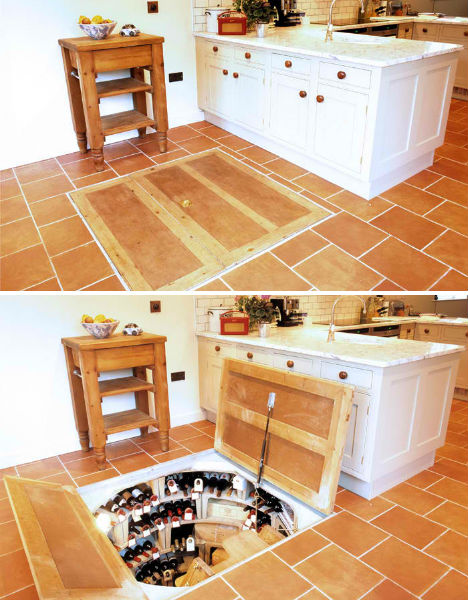 Wine Cellar In Floor