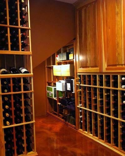 Wine Cellar Under Stairs