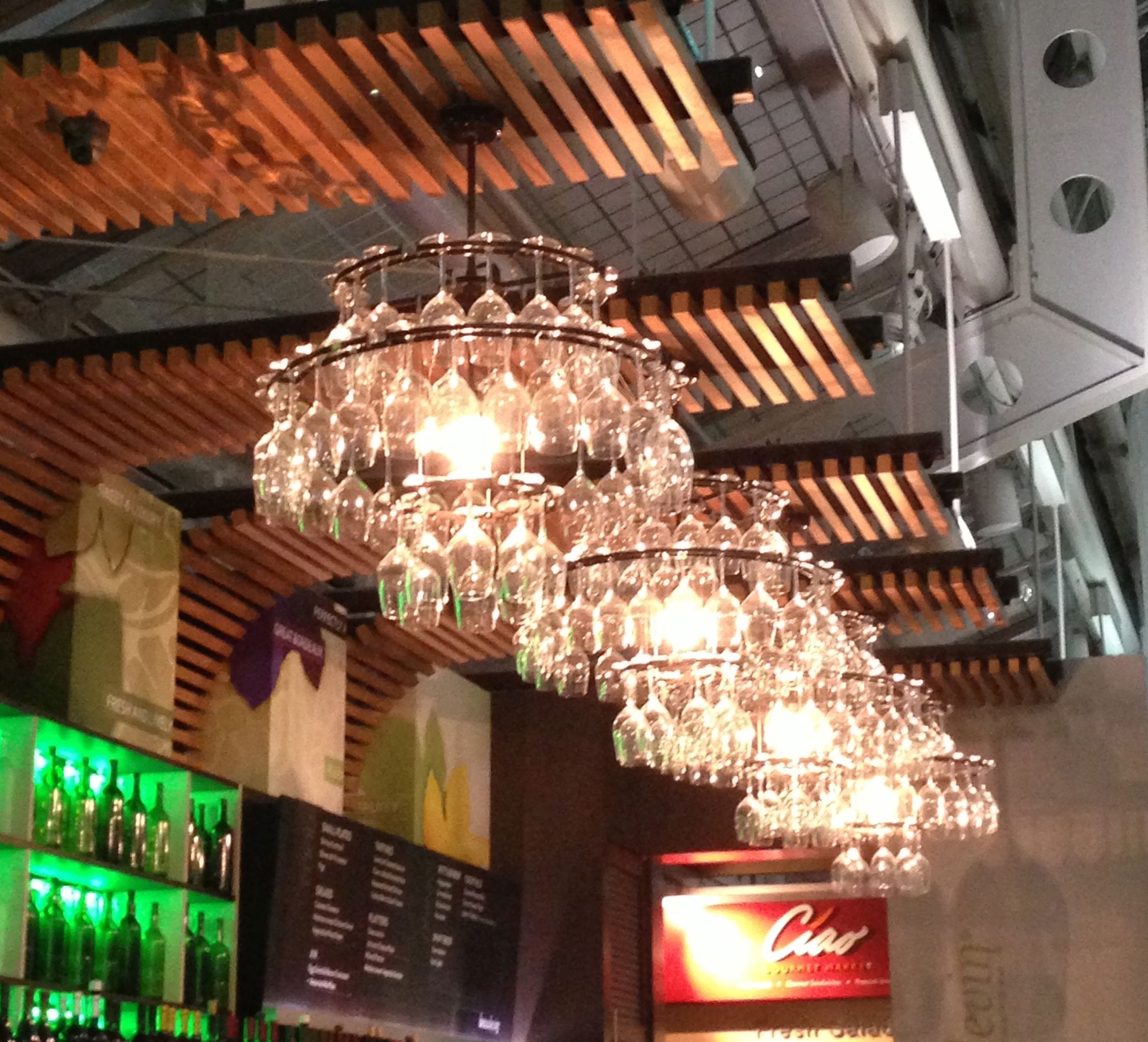 Wine Glass Chandelier