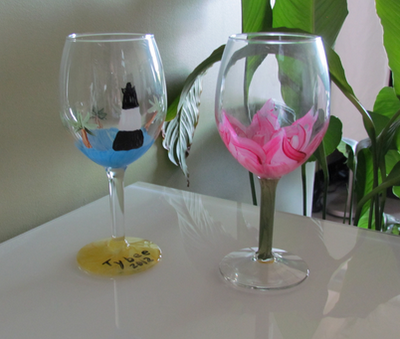 Wine Glass Painting