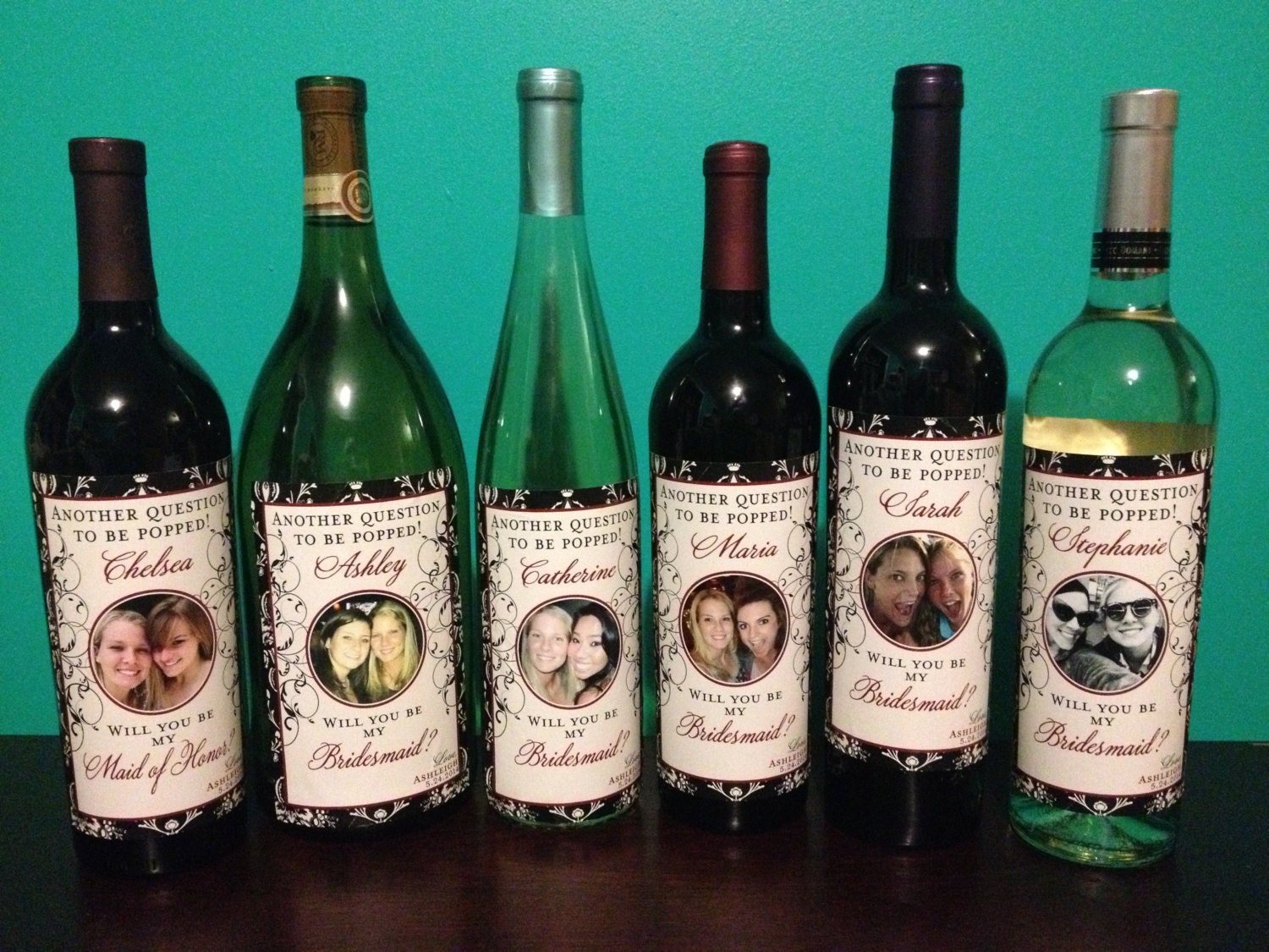 Wine Labels For Bridesmaids