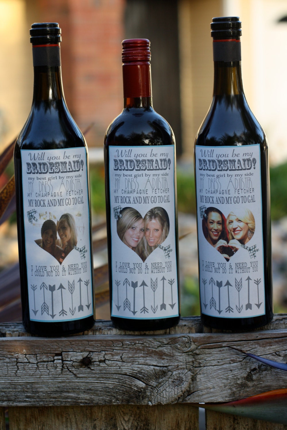 Wine Labels For Bridesmaids