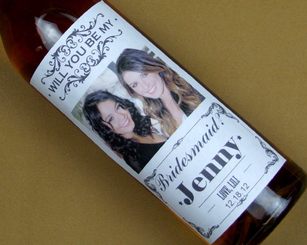 Wine Labels For Bridesmaids