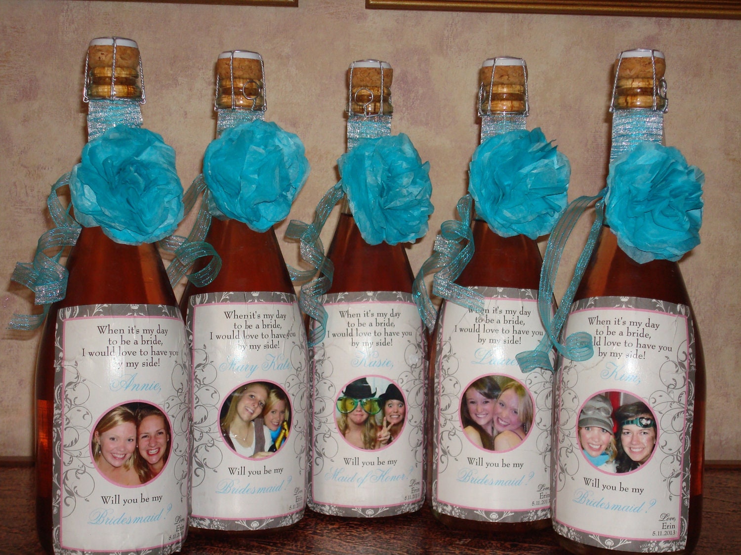 Wine Labels For Bridesmaids