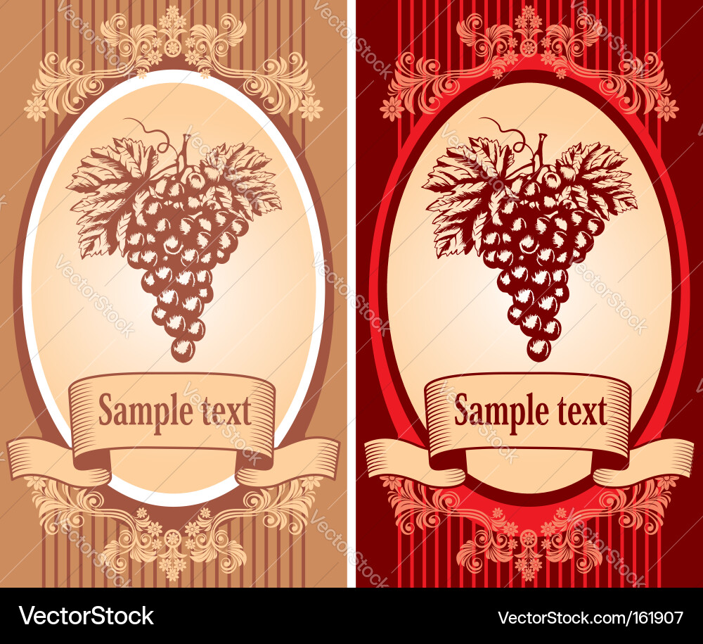 Wine Labels Vector