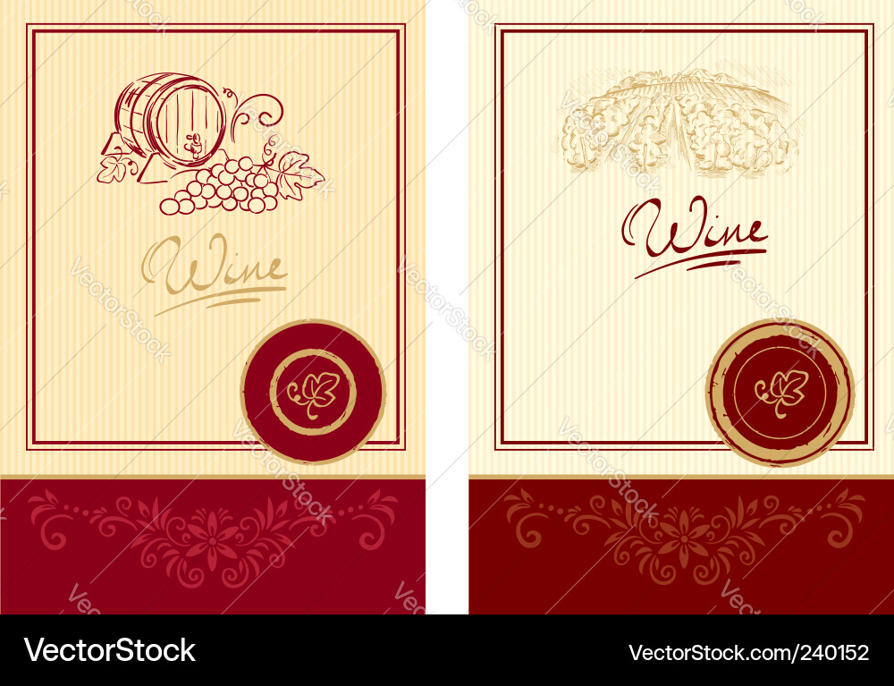 Wine Labels Vector