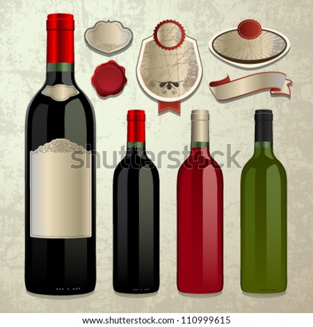 Wine Labels Vector