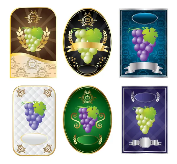 Wine Labels Vector