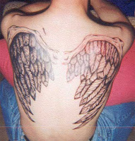 Wings Tattoo On Back