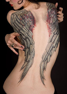 Wings Tattoo On Back