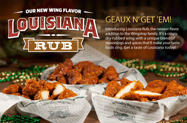 Wingstop Menu Cajun