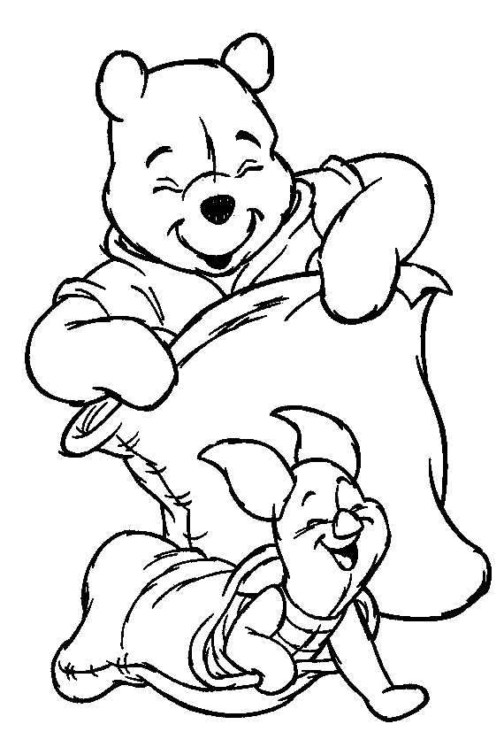 Winnie The Pooh And Friends Colouring Pages