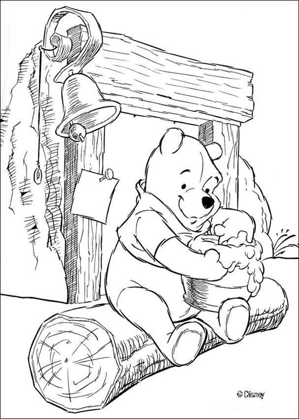 Winnie The Pooh And Friends Colouring Pages