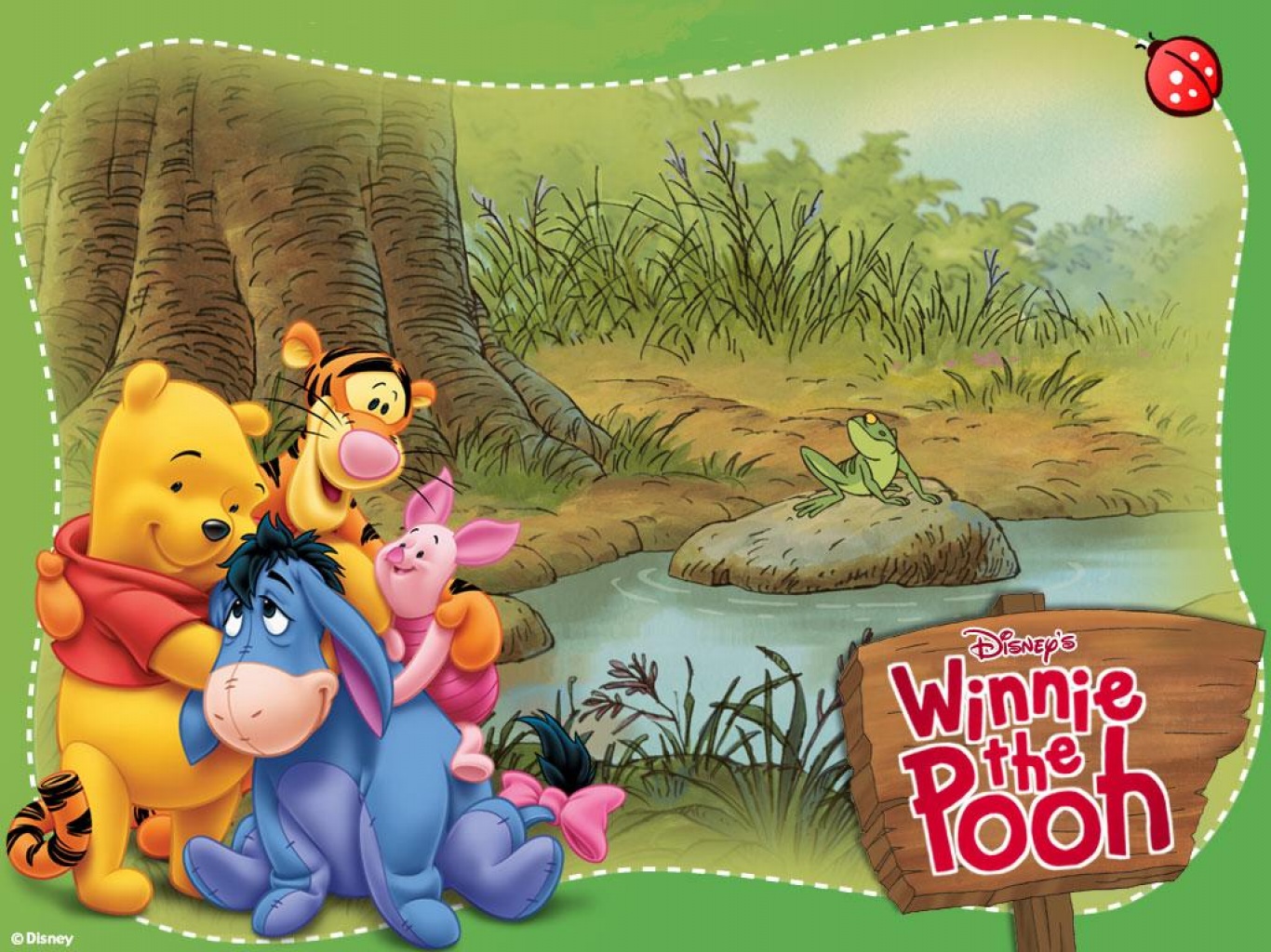 Winnie The Pooh And Friends Wallpaper