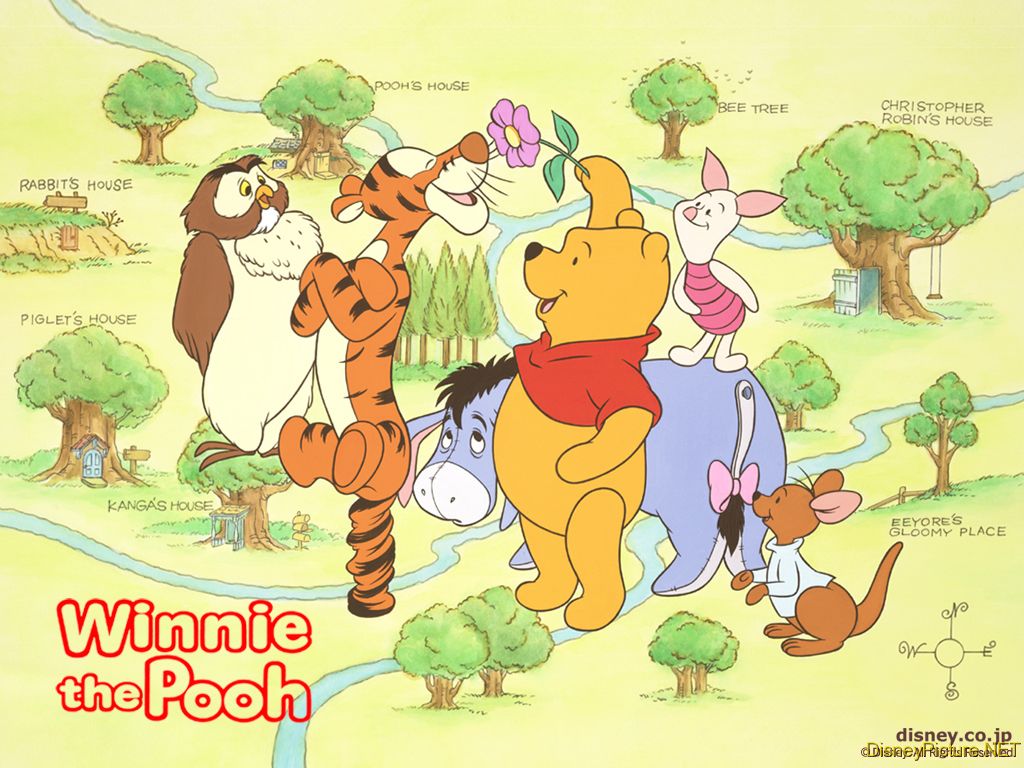 Winnie The Pooh And Friends Wallpaper