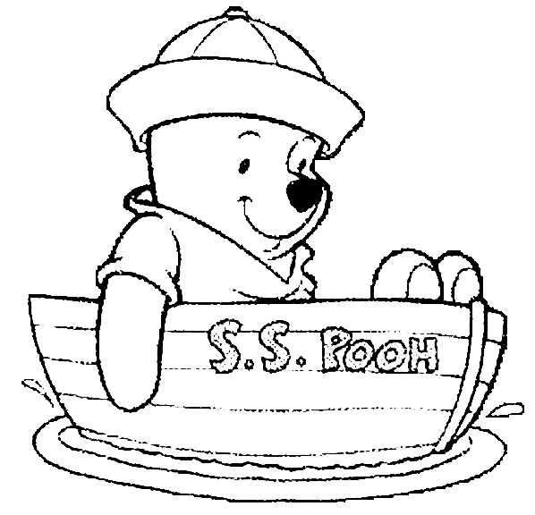 Winnie The Pooh Black And White Clipart