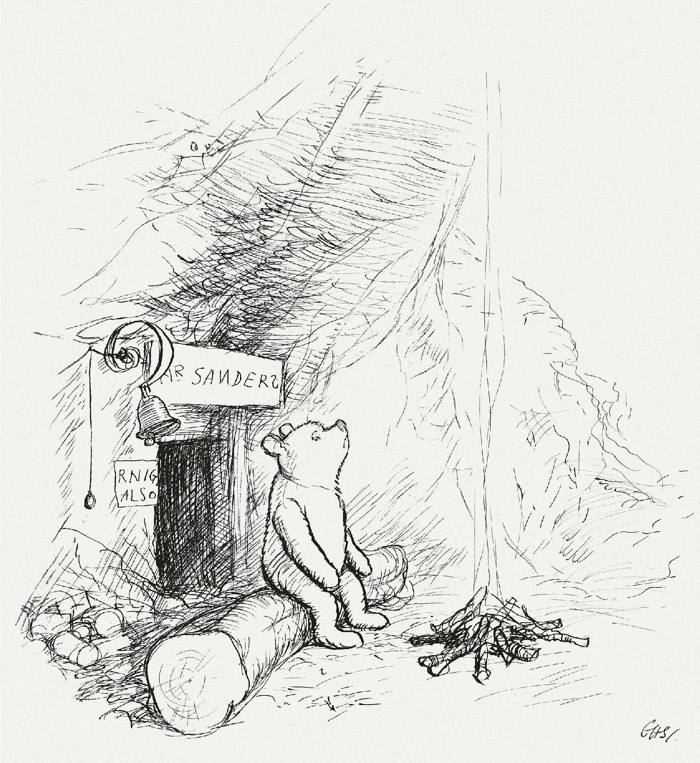 Winnie The Pooh Black And White Pictures