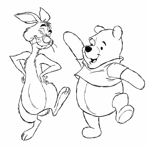 Winnie The Pooh Black And White Prints