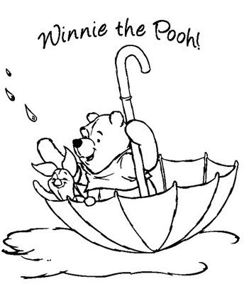 Winnie The Pooh Characters Coloring Pages